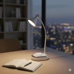 lampe de bureau led flexiglow avec bras flexible blanc usb