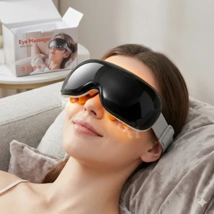 masseur masque lunettes oculaire de sommeil relaxant vibrant chaud froid à vapeur intelligent mdhl md225 noir