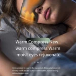 masseur masque lunettes oculaire de sommeil relaxant vibrant chauffant à vapeur intelligent renpho eyeris 1 noir