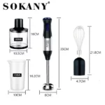 mixeur plongeant sokany sk-1711-4 4en1 1000w noir
