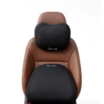 pack confortdrive ergonomique 2en1 coussin de siège rehausseur cervical lombaire assise en mousse à mémoire pour voiture et bureau noir