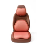 pack confortdrive ergonomique 3en1 coussin de siège rehausseur cervical lombaire assise en mousse à mémoire pour voiture et bureau saumon
