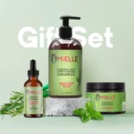 Pack complet soins cheveux Mielle Organics GiftSet Biotine Romarin Menthe Shampoing Masque Huile pour croissance capillaire