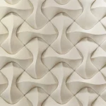 panneau mural 3d géométrique artpole flip en plâtre architectiral renforcé blanc
