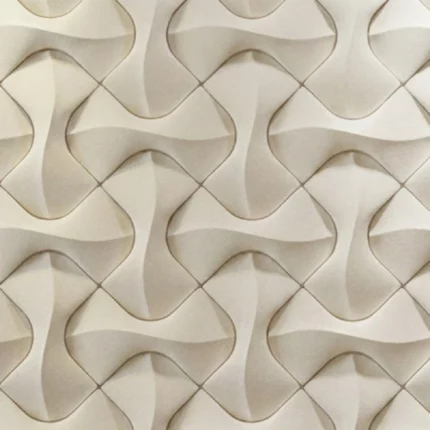 panneau mural 3d géométrique artpole flip en plâtre architectiral renforcé blanc