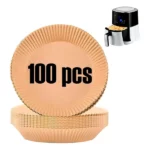 100 papier cuisson rond pour air fryer friteuse à air 16x4.5cm