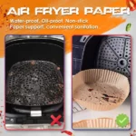 Papier Cuisson pour Air Fryer 100 Pcs Rond - 16x4.5cm – Image 4