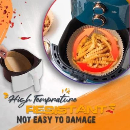 100 papier cuisson rond pour air fryer friteuse à air 16x4.5cm