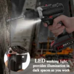 Perceuse-Visseuse à Percussion Sans Fil 3en1 – Pack 2 Batteries 21V – Image 2