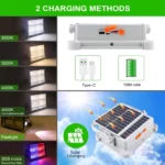 Projecteur Lampe de Travail LED Solaire Pliable Rechargeable – Image 4