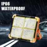 Projecteur Lampe de Travail LED Solaire Rechargeable 100W – 10000 Lumens – Image 4