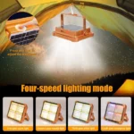 projecteur lampe de travail led solaire rechargeable usb 100w 10000 lumens étanche ip66 ry-t95c