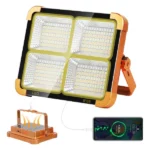 projecteur lampe de travail led solaire rechargeable usb 100w 10000 lumens étanche ip66 ry-t95c