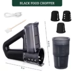 râpe trancheuse de légumes électrique sans fil rechargeable 4en1 hansgo noir