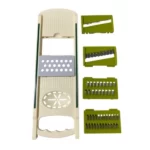 râpe et trancheuse de légumes multifonctions 4en1 vertical avec lames en acier inoxydable