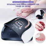 sun c4 plus lampe uv led sèche ongles professionnel à écran lcd 256w 57 led