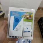 sonnette sans fil avec flash lumineux led 32 mélodies blanc