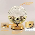Veilleuse LED Rechargeable USB en forme de Coquille de Perle – Image 5