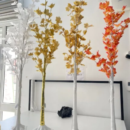 arbre décoratif lumineux led feuilles d'érable