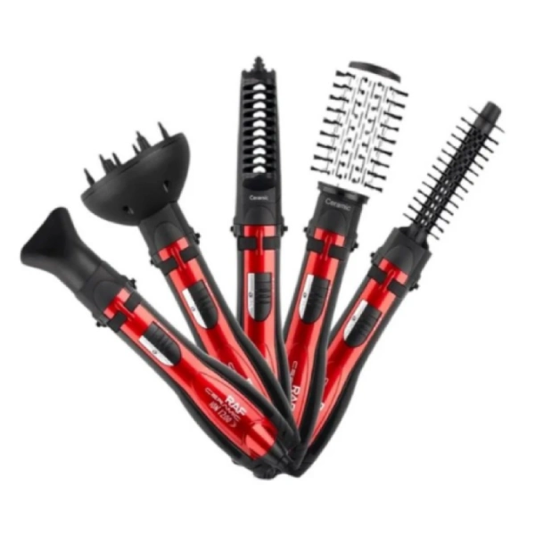 brosse soufflante hot air styler 5en1 raf r-416 1200w rouge