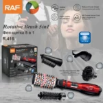 brosse soufflante hot air styler 5en1 raf r-416 1200w rouge