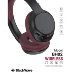 casque bluetooth sans fil blackwave bh02 noir
