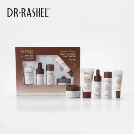 coffret soins peau réparateur raffermissant dr rashel snail & collagen à la bave d'escargot et collagène 5 pcs format voyage