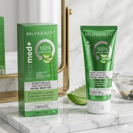 kaliya beauty eveline facemed+ gel nettoyant hydratant apaisant visage 3en1 à l'aloe vera