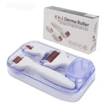 kit derma roller 4en1 3 rouleaux de massage à aiguilles, boost de collagène