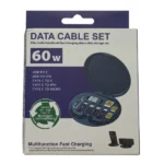 Kit de Connecteurs Multifonctions 5en1 – Câble de Charge Rapide 60W – Image 5