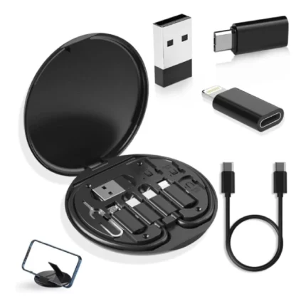 Kit de Connecteurs Multifonctions 5en1 – Câble de Charge Rapide 60W