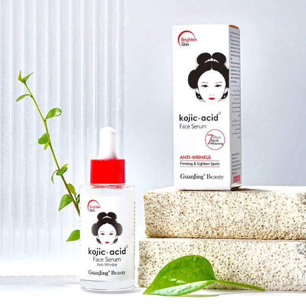 kojic acid face serum sérum visage éclaircissant hydratant anti-taches anti-age à l'acide kojique
