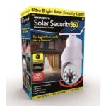 lampe solaire caméra de sécurité led 360° à détecteur de mouvement ontel handy brite security