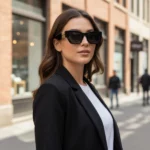 lunettes solaire miu miu cat-eye femme noir