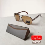 lunettes de soleil ray-ban aviator marron