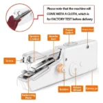 mini machine à coudre portative sans fil handy stitch avec accessoires