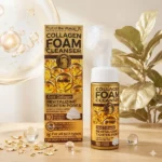 nettoyant visage moussant collagène gold collagen foam cleanser fruit of the wokali 150ml
