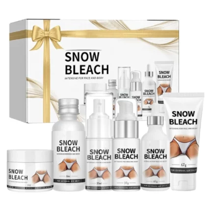 pack snow bleach cream crème éclaircissante pour les parties intimes, les aisselles, le corps, crème éclaircissante pour peaux foncées, crème anti-taches