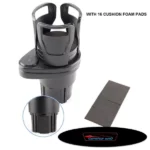 porte-gobelet voiture multifonction 2en1 extensible et rotatif 360°