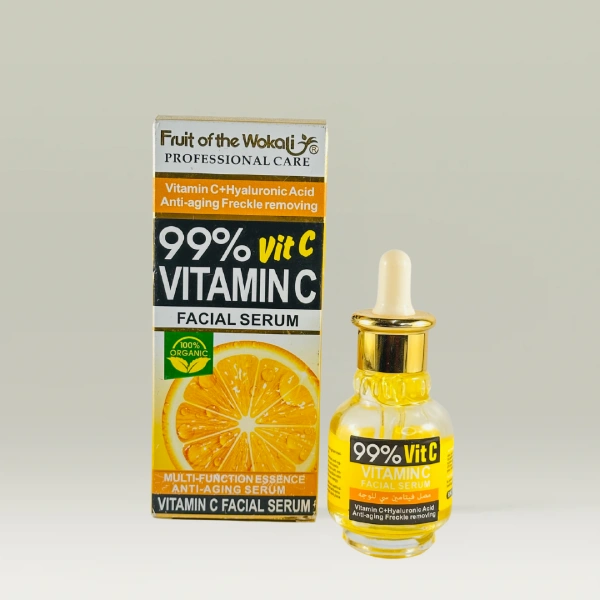 sérum visage vitamine c 99% fruit of the wokali éclaircissant anti-taches anti-rides ant-age