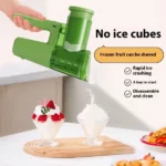 trancheuse coupe-légumes électrique multifonction 4en1 pour hacher, râper, trancher et piler la glace