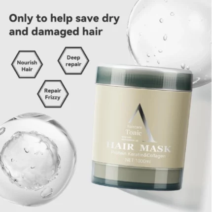 brazilian protein a hair mask haircare tonic masque capillaire réparateur lissant à la kératine et collagène 1000ml