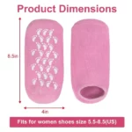 Chaussettes Hydratantes en Gel Silicone pour Talons Fendillés – Image 4