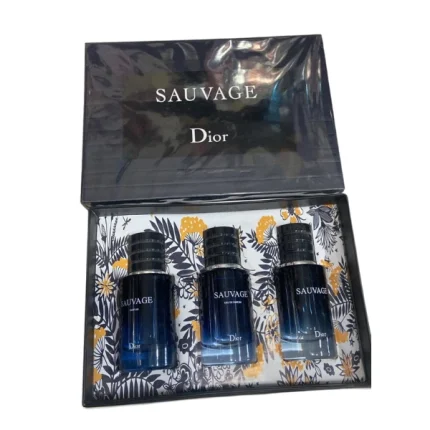 coffret 3 parfums dior sauvage eau de toilette, eau de parfum, parfum 30ml