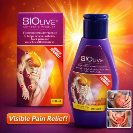 crème de soulagement de douleur et inflammation musculaire articulaire biolive 100ml