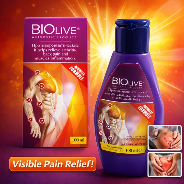 Crème de Soulagement Musculaire & Articulaire Biolive – 100ml crème de soulagement de douleur et inflammation musculaire articulaire biolive 100ml