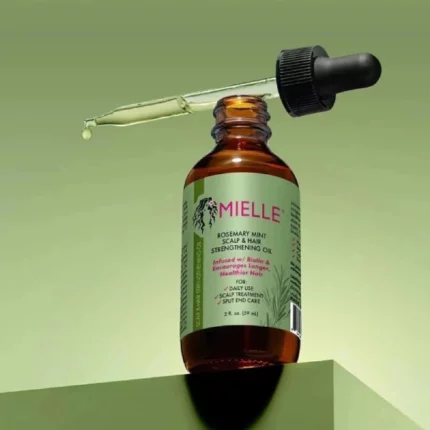 huile fortifiante mielle romarin et menthe pour croissance des cheveux secs et pointes fourchues