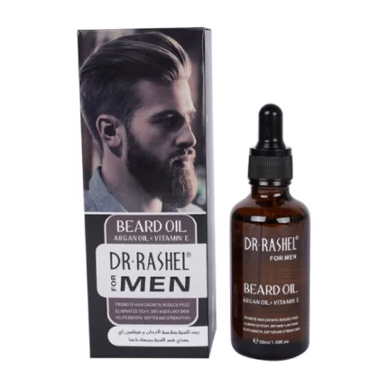 huile à barbe à l'huile d'argan et vitamine e dr rashel 50ml