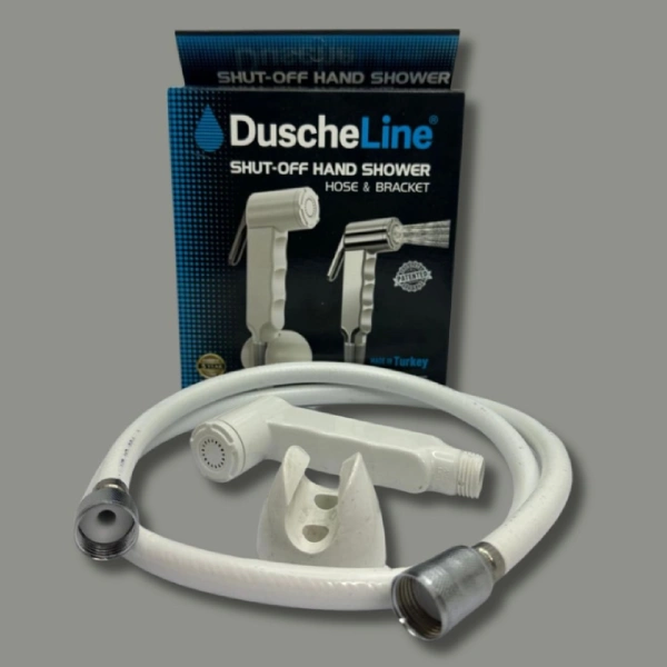 kit complet douchette flexible shattaf toilette wc duscheline blanc