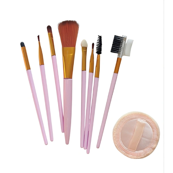 kit de 7 pinceaux de maquillage electra rose